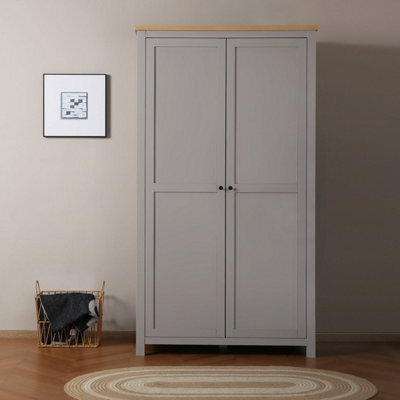 Wiltshire Double Wardrobe - Grey - image 1