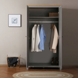 Wiltshire Double Wardrobe - Grey - thumbnail 2