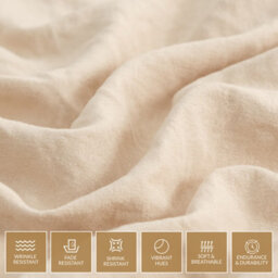 Lazzaro Premium Prewashed Microfiber Double Duvet Cover Set Ultrasoft Reversible Bedding Sets With Secure Zipper Closure - thumbnail 6