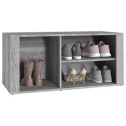Walplus Shoe Cabinet Grey Sonoma 100X35X45 Cm Engineered Wood - thumbnail 4