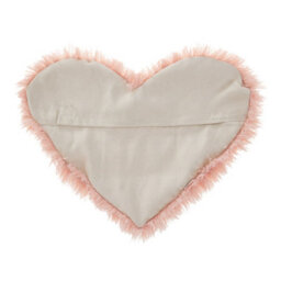 Living And Home Heart Shaped Long Plush Throw Pillow Cover Pink - thumbnail 3