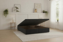 Sloomy Our Ottoman Base Black Naples With Open End Storage - thumbnail 1