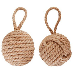 Fallen Fruits Heavy Natural Rope Knot Doorstop - thumbnail 1