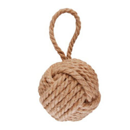 Fallen Fruits Heavy Natural Rope Knot Doorstop - thumbnail 2