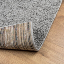 Berkfield Shaggy Rug Pamplona High Pile Modern Grey 140X200 Cm - thumbnail 5