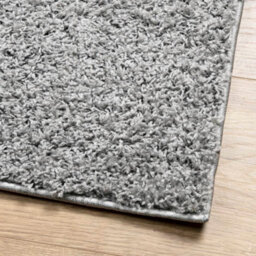 Berkfield Shaggy Rug Pamplona High Pile Modern Grey 140X200 Cm - thumbnail 4