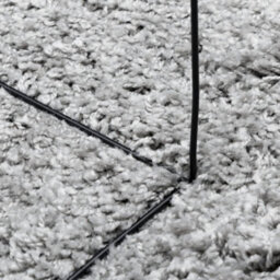 Berkfield Shaggy Rug Pamplona High Pile Modern Grey 140X200 Cm - thumbnail 8