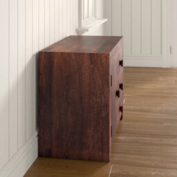 Loft Dark Mango Wooden 1 Door And 3 Drawers Sideboard - thumbnail 9