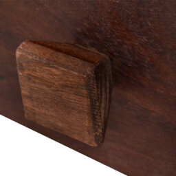 Loft Dark Mango Wooden 1 Door And 3 Drawers Sideboard - thumbnail 2