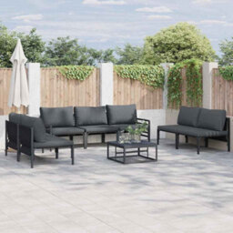 Berkfield Garden Sofa Set 8 Pcs Anthracite Steel