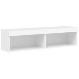 Berkfield Durable Tv Cabinets With Led Lights 2 Pcs White 60X30X30 Cm - thumbnail 7