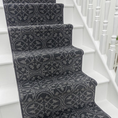 Mosaic Stair Runner - Soft & Durable Carpet Runner For Stairs & Staircases, Multiple Lengths - image 1