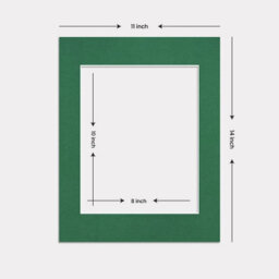 Ak Frames 14X11 Emerald Picture Mounts To Fit 10X8 Aperture Size - Mount Board Only (No Frame Included) - thumbnail 3