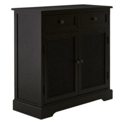 Orsina Timeless Design Black Wooden Sideboard, Spacious Sideboard For Livingroom, Durable Sideboard Cabinet - thumbnail 4