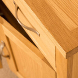 Newlyn Oak Mini Sideboard Fully Assembled - By Roseland Furniture - thumbnail 5