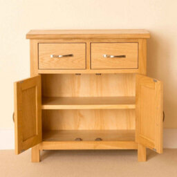 Newlyn Oak Mini Sideboard Fully Assembled - By Roseland Furniture - thumbnail 4