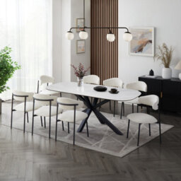 Home Detail Violet Extending White Sintered Stone Ceramic Dining Table - thumbnail 8