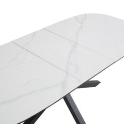 Home Detail Violet Extending White Sintered Stone Ceramic Dining Table - thumbnail 6