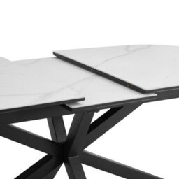 Home Detail Violet Extending White Sintered Stone Ceramic Dining Table - thumbnail 2