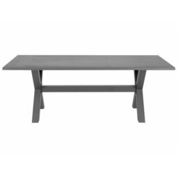 Beliani Garden Dining Set 6 Seater Cascais With Cushions Pe Rattan Grey - thumbnail 5