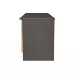 Varese Matt Graphite Tv Stand With 2 Drawers, (H)49.5Cm X (W)144.2Cm X (D)40Cm - thumbnail 7
