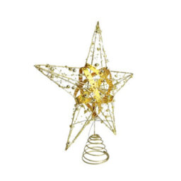 Gold Strip Led Light-Up Star Christmas Tree Topper - thumbnail 6