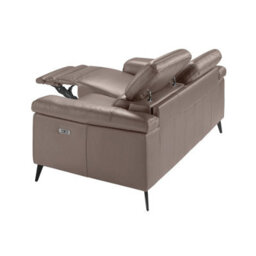 Angel Cerda Elegant 3-Seater Mink Leather Sofa With Electric Recline - thumbnail 6