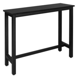 Dining Bar Coffee Kitchen Island Counter Table Metal Legs With Footrest - thumbnail 1