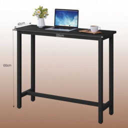 Dining Bar Coffee Kitchen Island Counter Table Metal Legs With Footrest - thumbnail 2