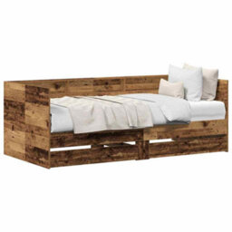 Berkfield Modern Daybed Old Wood Engineered Wood 100 X 200 Cm Durable - thumbnail 3