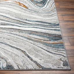 Livabliss San Francisco-Modern Grey Blue Yellow Graphic Living Dining Bedroom Rug 200 X 275 Cm Easy Care, Non Shedding - thumbnail 5