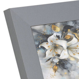 "AK Frames 8X8"" Silver Poster Frame - Modern Picture Frame For Wall Art, Prints And Photos - Durable And Stylish Display Frame" - thumbnail 6
