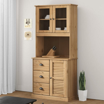 Berkfield Dresser Top Vigo 78X30X100 Cm Solid Wood Pine - image 1