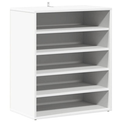Berkfield Durable Shoe Cabinet White 60X35X70 Cm Engineered Wood - image 1