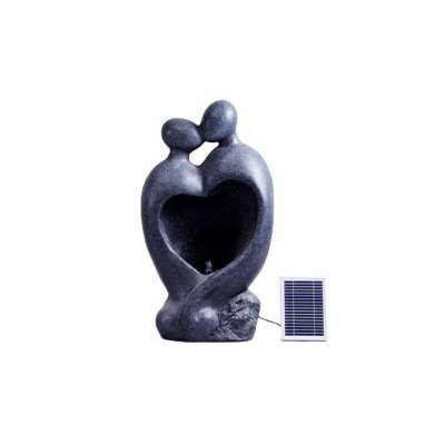 Outdoor Living UK Heart Couple Contemporary Solar Water Feature - image 1