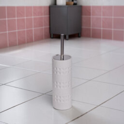 Showerdrape Maison Soft White Shimmer 4 Piece Bathroom Accessory Set - thumbnail 2