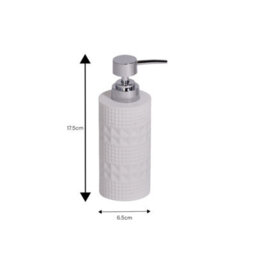 Showerdrape Maison Soft White Shimmer 4 Piece Bathroom Accessory Set - thumbnail 7