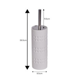 Showerdrape Maison Soft White Shimmer 4 Piece Bathroom Accessory Set - thumbnail 6