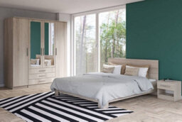 Arte Stylish Alex Hinged Door Wardrobe W2000mm H2100mm D640mm - Timeless Sonoma Oak Finish - thumbnail 4