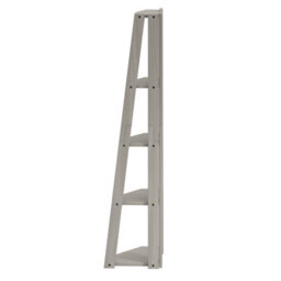 Mercers Furniture Corona Grey Wax Corner Ladder Bookcase Solid Wood Mexican Pine Wooden Shelving - thumbnail 5