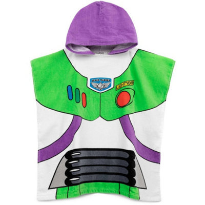 Toy Story Childrens/kids Hooded Towel White/purple/green (One Size) - image 1