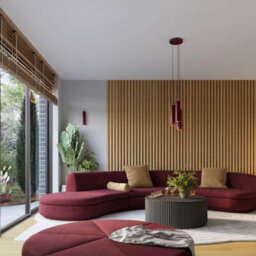 Luminosa Lighting Luminosa Karbon Surface Mounted Downlight Burgundy 1X Gu10 - thumbnail 9