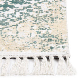 Beliani Rug Boyali Light Beige 140 X 200 Cm Viscose - thumbnail 4