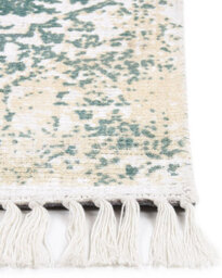 Beliani Rug Boyali Light Beige 140 X 200 Cm Viscose - thumbnail 6
