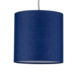 First Choice Lighting Navy Blue Cotton 17Cm Table Lamp Shade - thumbnail 2