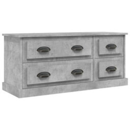 Walplus Tv Cabinet Concrete Grey 100X35.5X45 Cm Engineered Wood - thumbnail 2