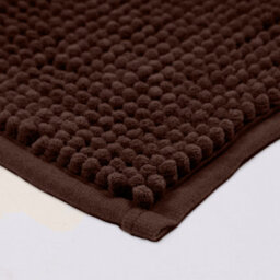 Aspire Homeware Quick Dry Chenille Bathmat Soft Water Absorbent Shower Mat Non-Slip Floor Mat, Brown (L)80Cm X (W)50Cm - thumbnail 2