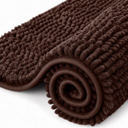 Aspire Homeware Quick Dry Chenille Bathmat Soft Water Absorbent Shower Mat Non-Slip Floor Mat, Brown (L)80Cm X (W)50Cm - thumbnail 7