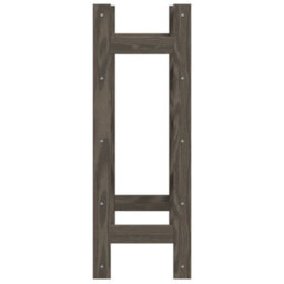 Berkfield Wine Rack For 20 Bottles Grey Solid Wood Pine - thumbnail 4