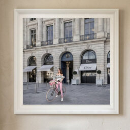 Home Luxe Interiors Dior Joaillerie White Step Frame Luxury Wall Art 40X40Cm Home Decor - thumbnail 5